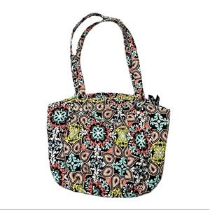 Vera Bradley Sierra Tote Purse With Zipper Closure